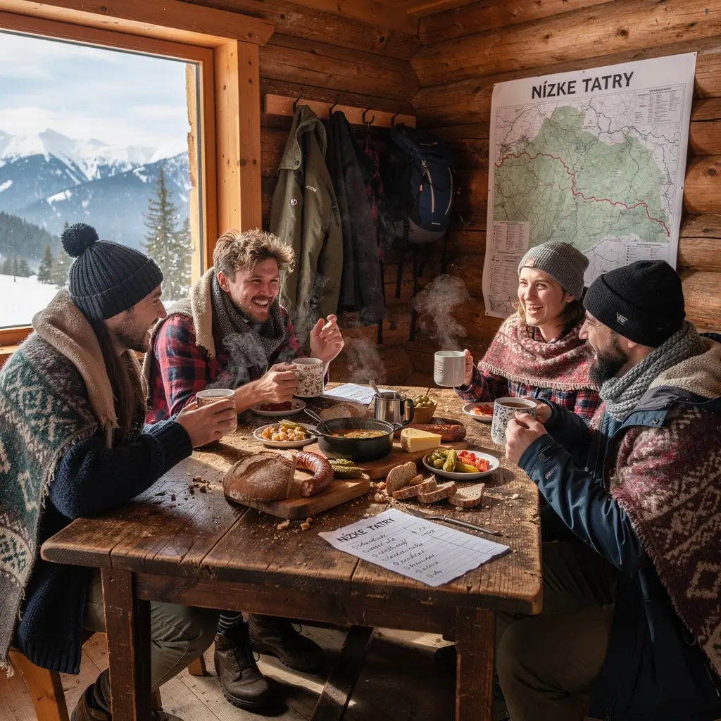 A breathtaking view of the High Tatras mountains showcasing lush greenery and clear blue skies.